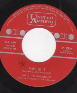 Alternative view of Jay & The Americans - It's My Turn To Cry (7", Single) (Very Good Plus (VG+))