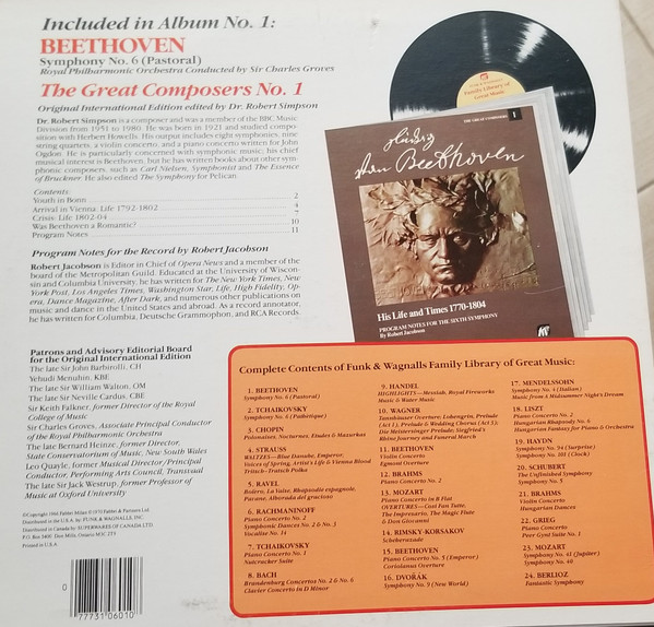 Ludwig van Beethoven - Symphony No. 6 (Pastoral) (LP, Album, RE) (Mint (M)) - Image 2