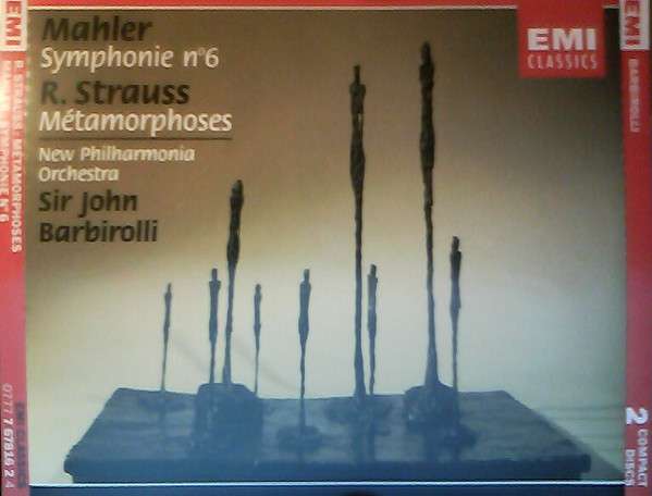 Gustav Mahler, Richard Strauss, New Philharmonia Orchestra, Sir John Barbirolli - Symphonie No. 6 / Métamorphoses (2xCD, Album, Comp, RE, RM) (Near Mint (NM or M-))