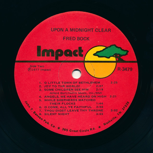 Fred Bock - Upon A Midnight Clear (LP, Album) (Mint (M)) - Image 4