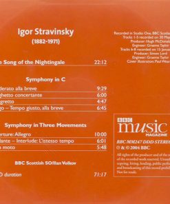 Alternative view of Igor Stravinsky / BBC Scottish Symphony Orchestra, Ilan Volkov - The Song Of The Nightingale; Symphony In C; Symphony In Three Movements (CD, Album) (Near Mint (NM or M-))