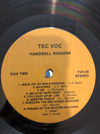 Tec-Voc Handbell Ringers - Stereo Album 4 (LP, Album) (Mint (M)) - Image 4