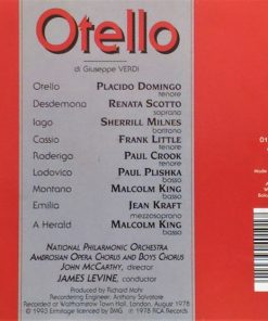 Alternative view of Giuseppe Verdi - Placido Domingo, Renata Scotto, Sherrill Milnes, National Philharmonic Orchestra, James Levine (2) - Otello (2xCD, Album, RE, RM) (Near Mint (NM or M-))