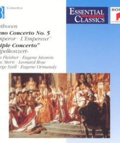 Ludwig van Beethoven, Leon Fleisher • Eugene Istomin • Isaac Stern • Leonard Rose • George Szell • Eugene Ormandy - Piano Concerto No. 5 "Emperor = L' Empereur" / "Triple Concerto = Tripelkonzert" (CD, Comp, RM, RP) (Near Mint (NM or M-))