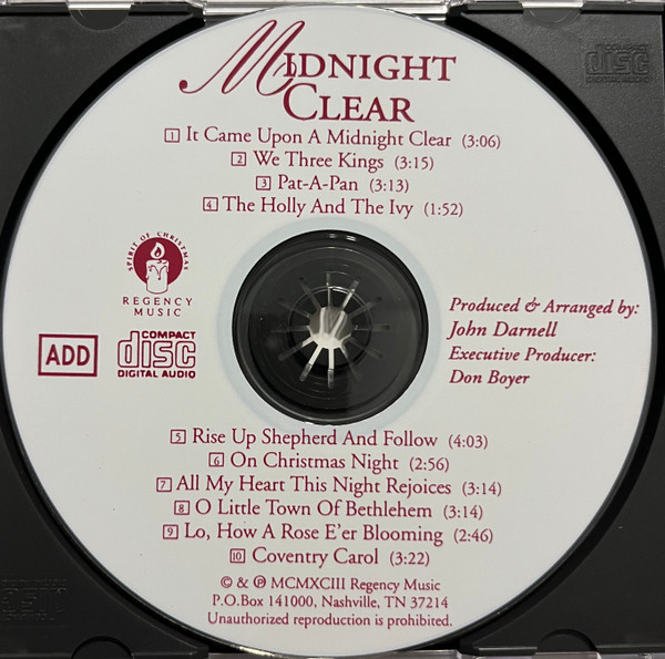 Various - Midnight Clear (An Intimate Acoustic Christmas With Guitars & Other Instruments) (CD, Comp) (Near Mint (NM or M-)) - Image 3