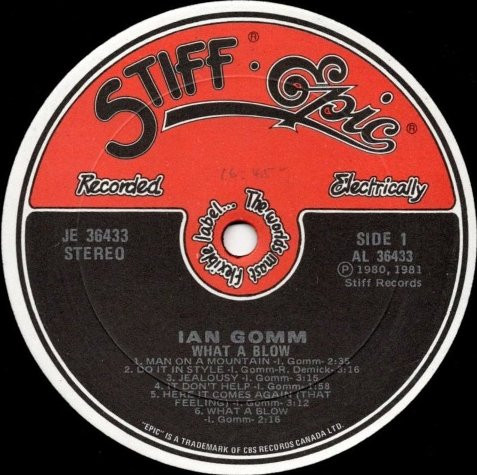 Ian Gomm - What A Blow (LP, Album) (Mint (M)) - Image 3