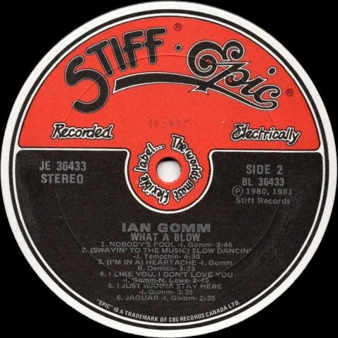 Ian Gomm - What A Blow (LP, Album) (Mint (M)) - Image 4