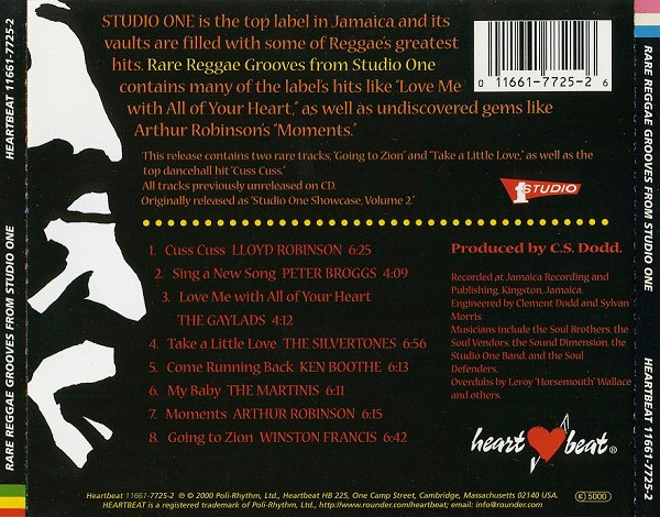 Various - Rare Reggae Grooves From Studio One (CD, Comp) (Mint (M)) - Image 2