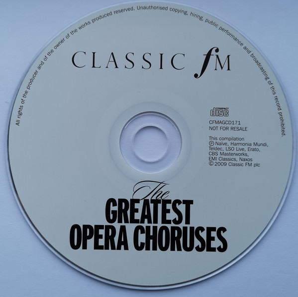 Various - Greatest Opera Choruses (CD, Album, Comp) (Near Mint (NM or M-)) - Image 3