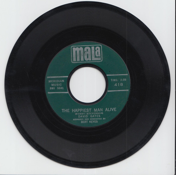 David Gates - The Happiest Man Alive / The Road That Leads To Love (7", Single) (Very Good (VG))