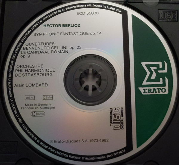 Hector Berlioz - Orchestre Philharmonique De Strasbourg, Alain Lombard - Symphonie Fantastique (CD, Comp, RE) (Near Mint (NM or M-)) - Image 3