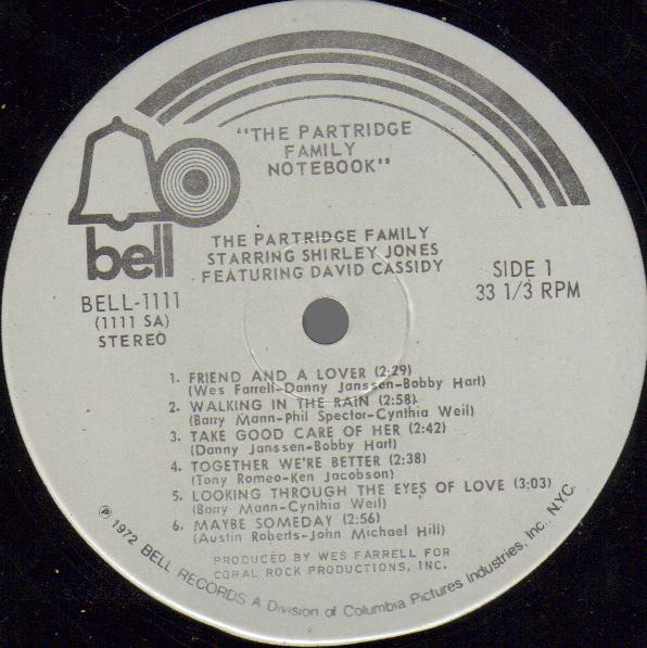 The Partridge Family Starring Shirley Jones (2) Featuring David Cassidy - The Partridge Family Notebook (LP, Album) (Mint (M)) - Image 3
