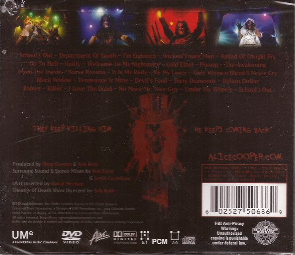 Alice Cooper (2) - Theatre Of Death - Live At Hammersmith 2009 (CD, Album + DVD-V) (Near Mint (NM or M-)) - Image 2