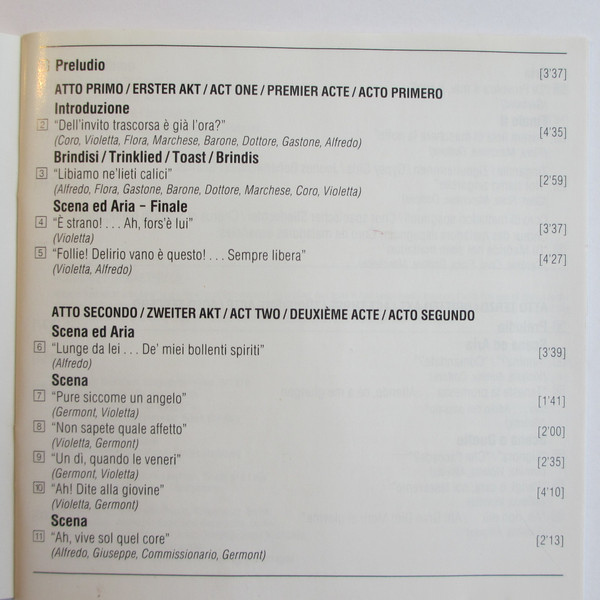 Giuseppe Verdi / Ileana Cotrubas, Placido Domingo, Sherrill Milnes, Bayerisches Staatsorchester, Carlos Kleiber - La Traviata Highlights (CD, RE) (Near Mint (NM or M-)) - Image 5