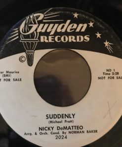 Nicky DeMatteo - Suddenly / I Couldn't Sleep A Wink Last Night (7", Single, Promo) (Very Good Plus (VG+))