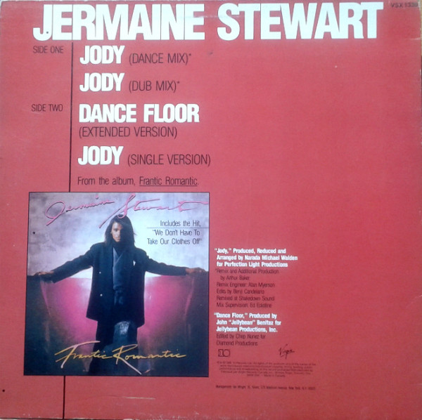 Jermaine Stewart - Jody (12") (Mint (M)) - Image 2