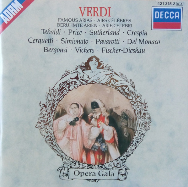 Giuseppe Verdi - Famous Arias = Airs Célèbres = Berühmte Arien = Arie Celebri (CD, Comp, RM) (Near Mint (NM or M-))