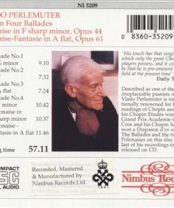 Alternative view of Vlado Perlemuter, Frédéric Chopin - Four Ballades, Polonaise op.44, Polonaise-Fantasie op.61 (CD, Album) (Near Mint (NM or M-))