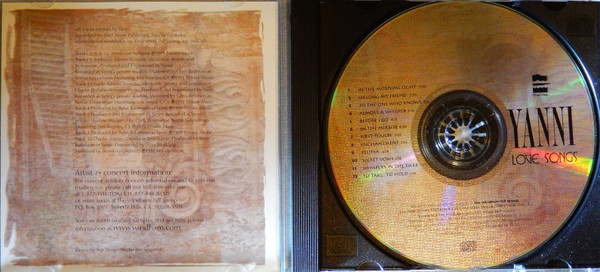 Yanni (2) - Love Songs (CD, Comp) (Mint (M)) - Image 2