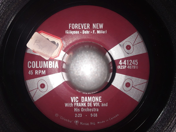 Vic Damone - Forever New / Oooh, My Love (7") (Very Good Plus (VG+))