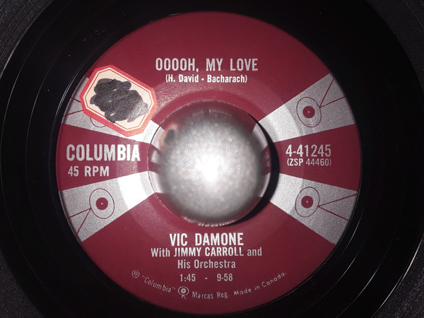 Vic Damone - Forever New / Oooh, My Love (7") (Very Good Plus (VG+)) - Image 2