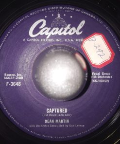 Dean Martin - Captured / The Man Who Plays The Mandolino (7") (Very Good Plus (VG+))