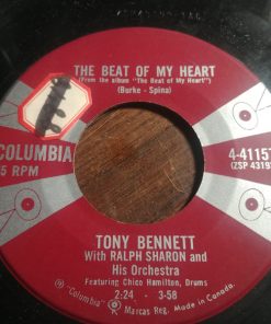 Tony Bennett With Ralph Sharon And His Orchestra - The Beat Of My Heart / Crazy Rhythm (7") (Very Good Plus (VG+))