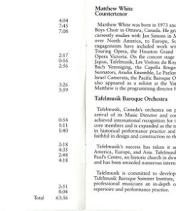 Alternative view of Tafelmusik Baroque Orchestra, Jeanne Lamon, Matthew White (6) - Italian Oratorios Italiens (CD + CD, Comp, Smplr) (Near Mint (NM or M-))