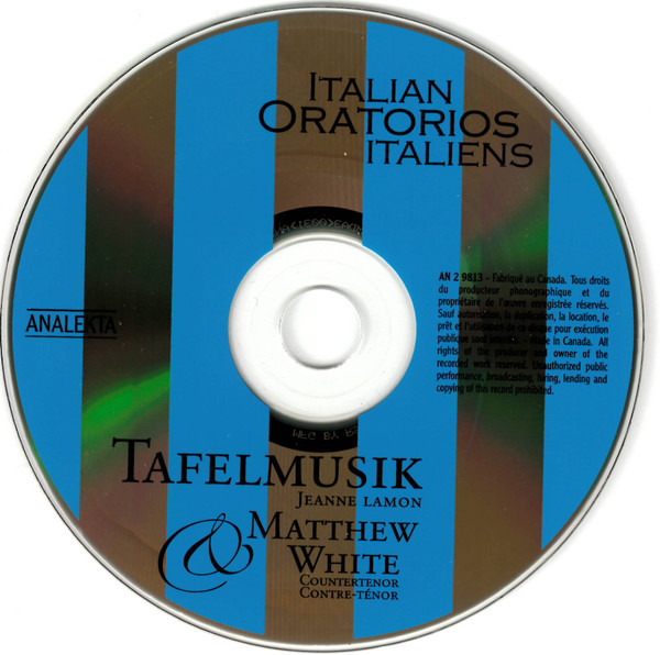 Tafelmusik Baroque Orchestra, Jeanne Lamon, Matthew White (6) - Italian Oratorios Italiens (CD + CD, Comp, Smplr) (Near Mint (NM or M-)) - Image 5