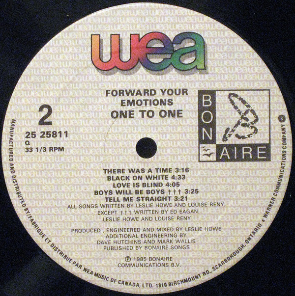 One To One - Forward Your Emotions (LP, Album, Qua) (Mint (M)) - Image 4