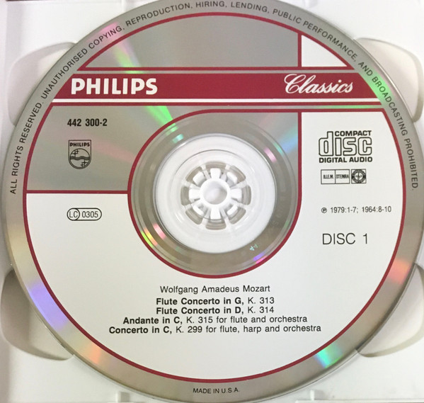 Wolfgang Amadeus Mozart - The Works For Flute (2xCD, Album, Comp) (Near Mint (NM or M-)) - Image 3