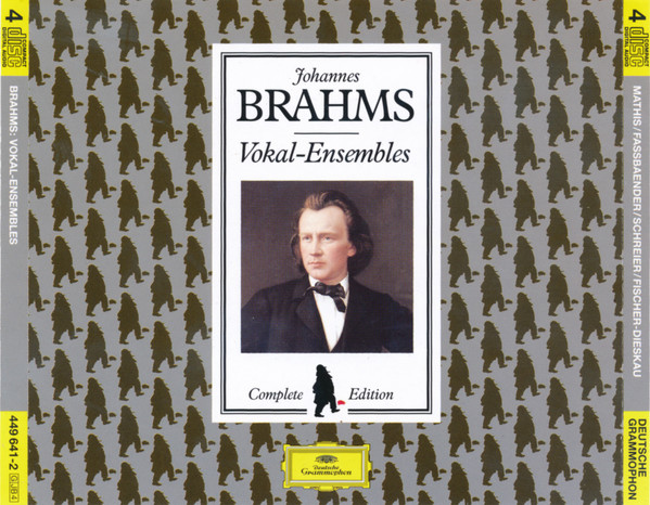 Johannes Brahms, Edith Mathis, Fassbaender*, Schreier*, Fischer-Dieskau* - Vokal Ensembles (4xCD, Comp, RE) (Mint (M)) - Image 3