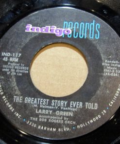 Alternative view of Larry Green (17) - Dinah / The Greatest Story Ever Told (7") (Near Mint (NM or M-))