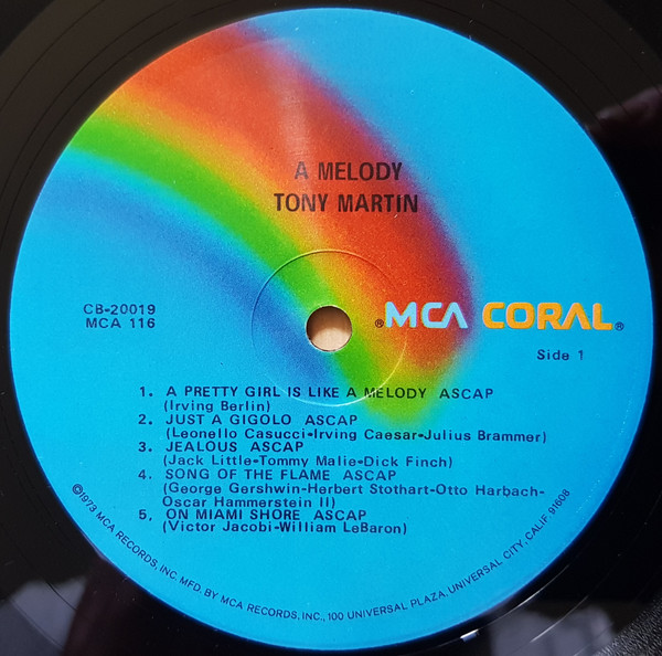 Tony Martin (3) - A Melody (LP, Comp) (Mint (M)) - Image 3