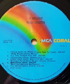 Tony Martin (3) - A Melody (LP, Comp) (Mint (M)) - Image 4