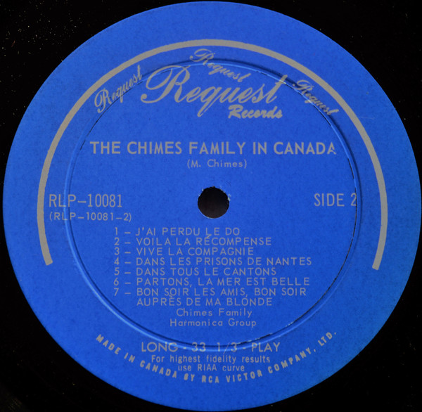 The Chimes Family (2) - La Famille Chimes Au Canada - The Chimes Family In Canada (LP, Album, Mono) (Mint (M)) - Image 4