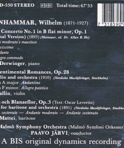 Alternative view of Wilhelm Stenhammar, Love Derwinger, Ulf Wallin, Peter Mattei, Malmö Symphony Orchestra, Paavo Järvi - Piano Concerto No. 1 In B Flat Minor. Op. 1 (Original Version) / Two Sentimental Romances, Op. 28, For Violin & Orchestra / Florez And Blanzeflor, Op. 3, For Baritone & Orchestra (CD) (Near Mint (NM or M-))
