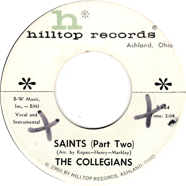 The Collegians (3) - Saints (7", Single) (Very Good (VG)) - Image 2