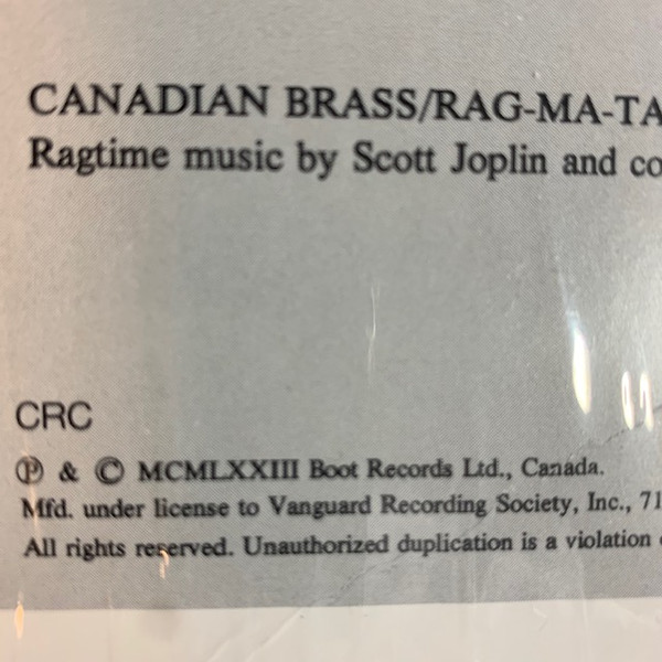 The Canadian Brass - Royal Fanfare (LP, Album) (Mint (M)) - Image 4