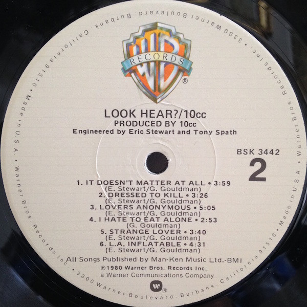 10cc - Look Hear? (LP, Album) (Mint (M)) - Image 4