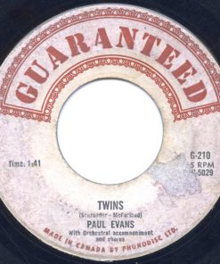 Alternative view of Paul Evans - Twins / A Brigade of Broken Hearts (7", Single) (Very Good Plus (VG+))