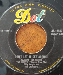 Tab Hunter With  Billy Vaughn And His Orchestra - Don't Let It Get Around (7") (Very Good Plus (VG+))