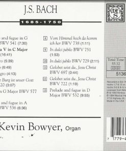 Alternative view of Johann Sebastian Bach, Kevin Bowyer - The Works For Organ, Vol 2 (CD, Album, Club) (Near Mint (NM or M-))