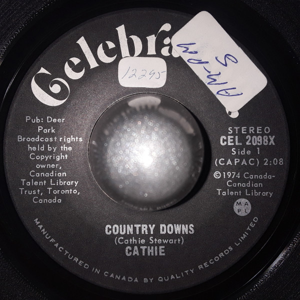 Cathie Stewart (2) - Country Downs (7", Single) (Very Good (VG))