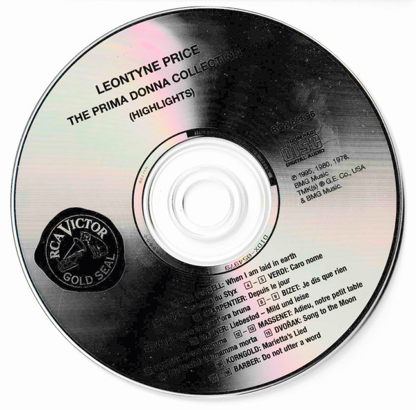 Leontyne Price - The Prima Donna Collection (Highlights) (CD, Comp, RM) (Near Mint (NM or M-)) - Image 3