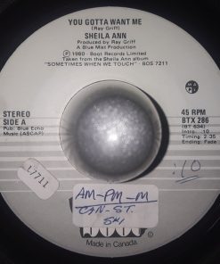 Sheila Ann - You Gotta Want Me (7", Single) (Very Good Plus (VG+))
