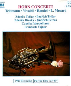 Georg Philipp Telemann • Antonio Vivaldi • Georg Friedrich Händel • Leopold Mozart, Zdeněk Tylšar • Bedřich Tylšar, Zdeněk Divoký • Jindřich Petráš, Capella Istropolitana, František Vajnar - Horn Concerti (CD, Album) (Near Mint (NM or M-))