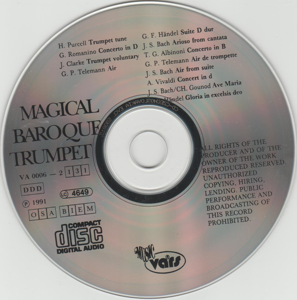 Miroslav Kejmar, Jiřina Pokorná - Magical Baroque Trumpet (CD, Album) (Near Mint (NM or M-)) - Image 3