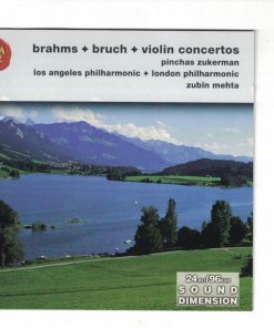 Johannes Brahms • Max Bruch, Pinchas Zukerman, Los Angeles Philharmonic Orchestra • London Philharmonic Orchestra, Zubin Mehta - Violin Concertos (CD, Album) (Near Mint (NM or M-))