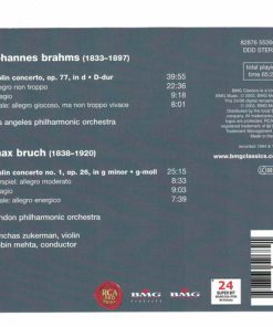 Alternative view of Johannes Brahms • Max Bruch, Pinchas Zukerman, Los Angeles Philharmonic Orchestra • London Philharmonic Orchestra, Zubin Mehta - Violin Concertos (CD, Album) (Near Mint (NM or M-))